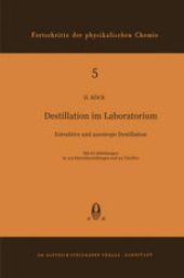 book Destillation im Laboratorium: Extraktive und Azeotrope Destillation