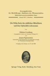 book Die Ethia-Serie des südlichen Mittelkreta und ihre Ophiolithvorkommen