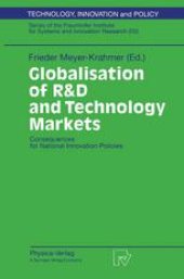 book Globalisation of R&D and Technology Markets: Consequences for National Innovation Policies