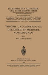 book Theorie und Anwendung der direkten Methode von Ljapunov