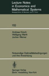 book Notwendige Optimalitätsbedingungen und ihre Anwendung