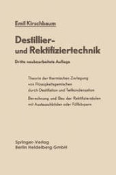 book Destillier- und Rektifiziertechnik