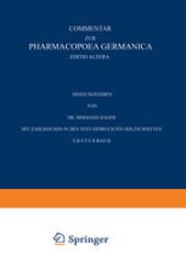 book Commentar zur Pharmacopoea Germanica Editio Altera: Erster Band