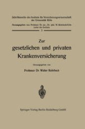 book Zur gesetzlichen und privaten Krankenversicherung