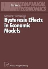 book Hysteresis Effects in Economic Models