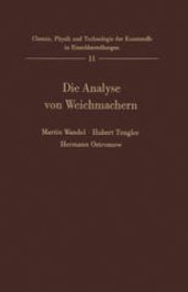 book Die Analyse von Weichmachern