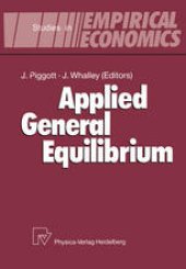 book Applied General Equilibrium