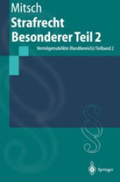 book Strafrecht Besonderer Teil 2: Vermögensdelikte (Randbereich) / Teilband 2