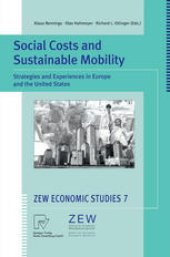 book Social Costs and Sustainable Mobility: Strategies and Experiences in Europe and the United States