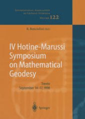 book IV Hotine-Marussi Symposium on Mathematical Geodesy