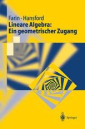 book Lineare Algebra: Ein geometrischer Zugang