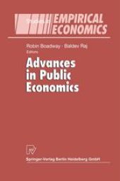 book Advances in Public Economics