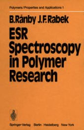 book ESR Spectroscopy in Polymer Research