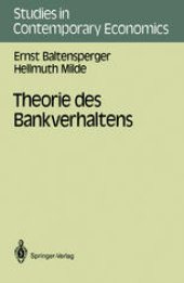 book Theorie des Bankverhaltens