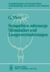 book Sympathico-adrenerge Stimulation und Lungenveränderungen