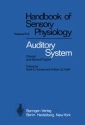 book Auditory System: Clinical and Special Topics