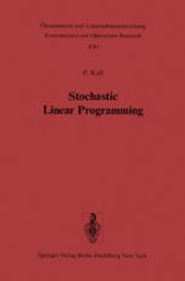 book Stochastic Linear Programming