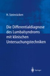 book Die Differentialdiagnose des Lumbalsyndroms mit klinischen Untersuchungstechniken