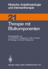 book Therapie mit Blutkomponenten