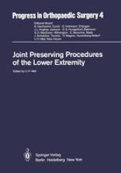 book Joint Preserving Procedures of the Lower Extremity