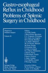 book Gastro-esophageal Reflux in Childhood Problems of Splenic Surgery in Childhood