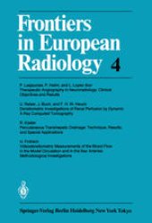 book Frontiers in European Radiology