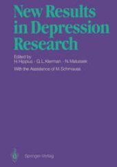 book New Results in Depression Research