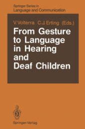 book From Gesture to Language in Hearing and Deaf Children