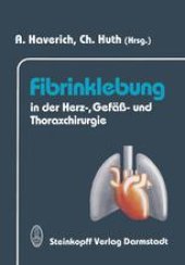 book Fibrinklebung in der Herz-, Gefäß- und Thoraxchirurgie