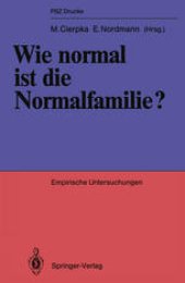 book Wie normal ist die Normalfamilie?: Empirische Untersuchungen