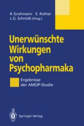 book Unerwünschte Wirkungen von Psychopharmaka: Ergebnisse der AMÜP-Studie