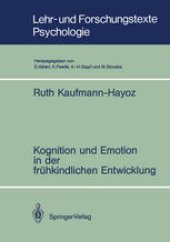 book Kognition und Emotion in der frühkindlichen Entwicklung