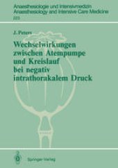 book Wechselwirkungen zwischen Atempumpe und Kreislauf bei negativ intrathorakalem Druck