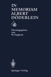 book In Memoriam Albert Döderlein