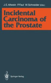 book Incidental Carcinoma of the Prostate