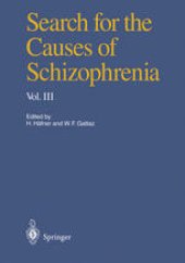 book Search for the Causes of Schizophrenia: Volume III