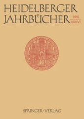 book Heidelberger Jahrbücher