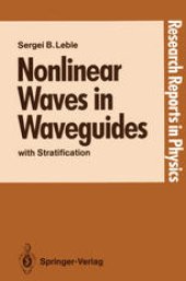 book Nonlinear Waves in Waveguides: with Stratification