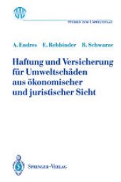 book Haftung und Versicherung für Umweltschäden aus ökonomischer und juristischer Sicht