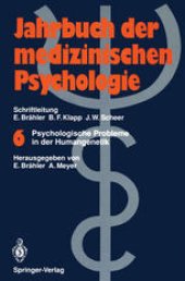 book Psychologische Probleme in der Humangenetik