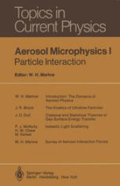 book Aerosol Microphysics I: Particle Interaction