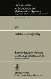 book Some Network Models in Management Science