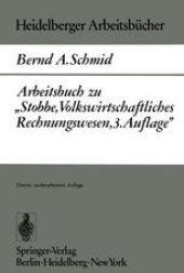 book Arbeitsbuch zu „Stobbe, Volkswirtschaftliches Rechnungswesen, 3.Auflage“