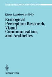 book Ecological Perception Research, Visual Communication, and Aesthetics