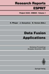 book Data Fusion Applications: Workshop Proceedings Brussels, November 25, 1992