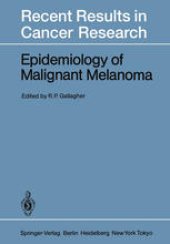 book Epidemiology of Malignant Melanoma