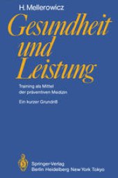 book Gesundheit und Leistung: Training als Mittel der präventiven Medizin