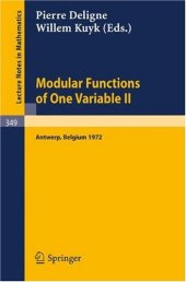 book Modular functions of one variable II