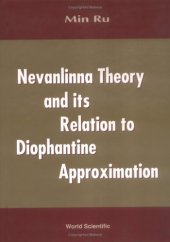 book Nevanlinna theory and its relation to diophantine approximation