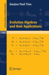 book Evolution algebras and their applications